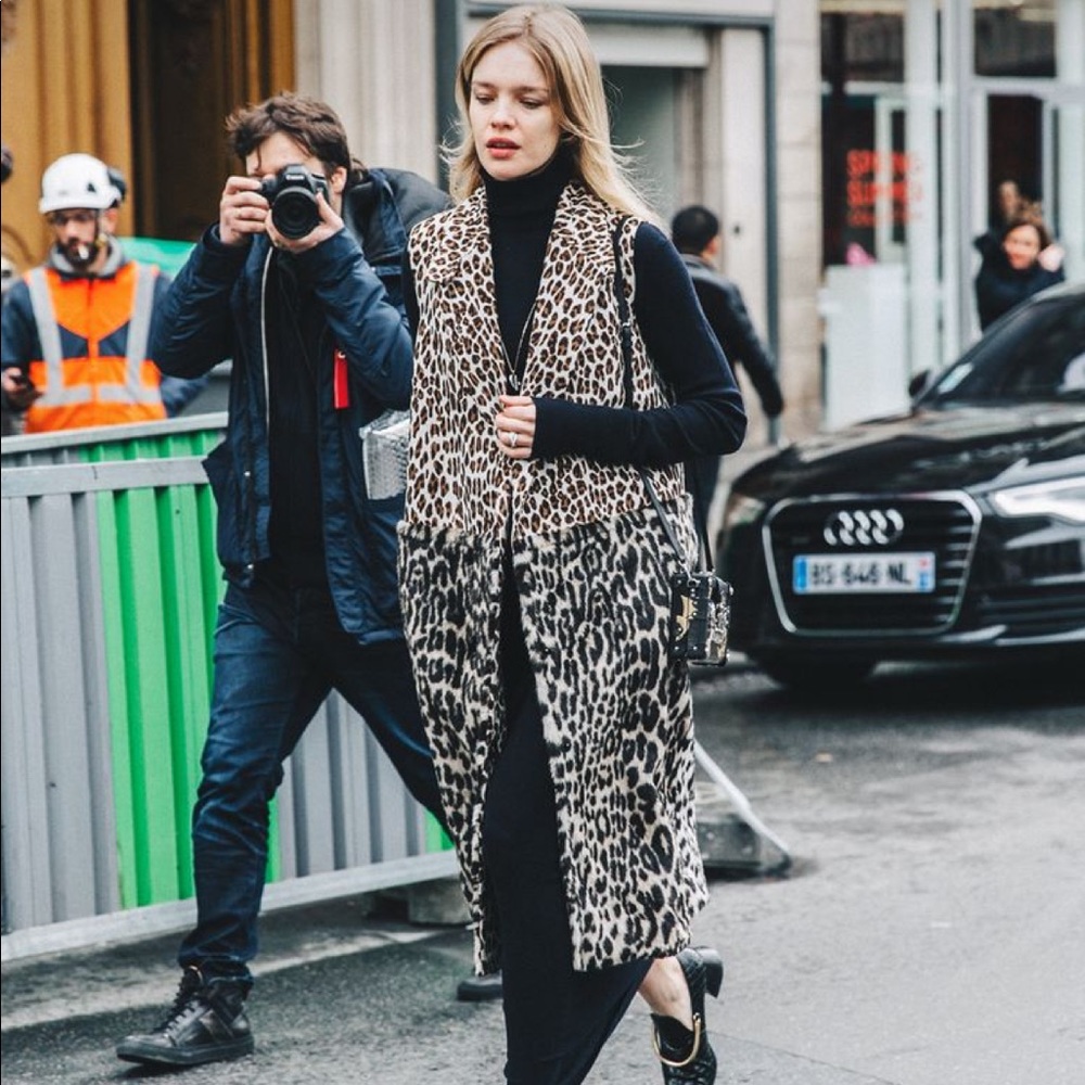 ISO Stella McCartney two print leopard gilet.